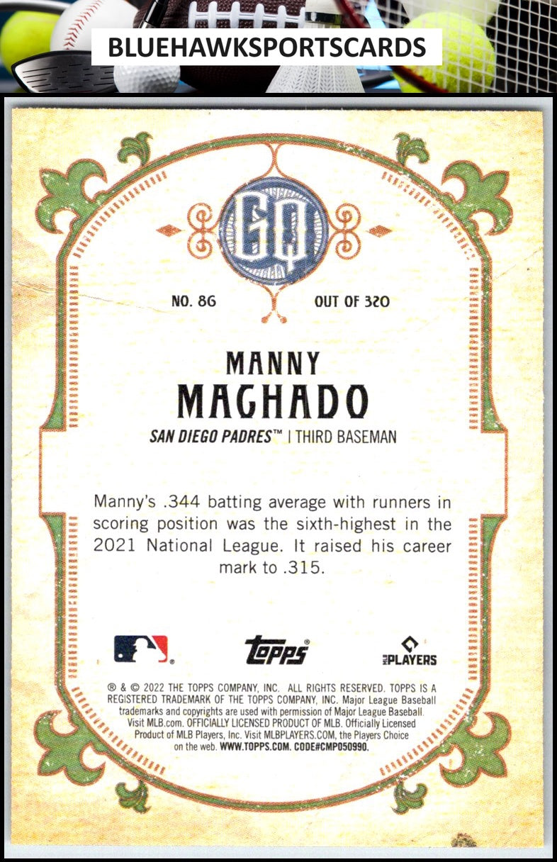 2022 Topps Gypsy Queen #86 Manny Machado