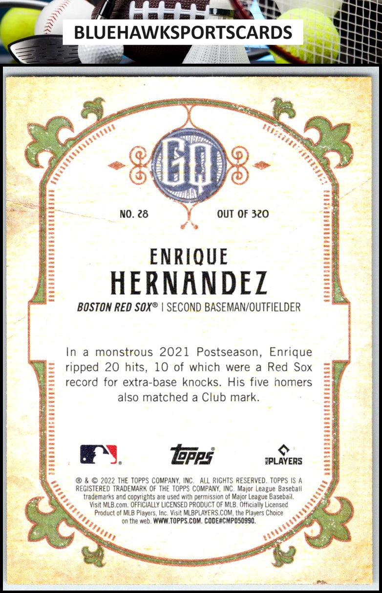 2022 Topps Gypsy Queen #28 Enrique Hernandez