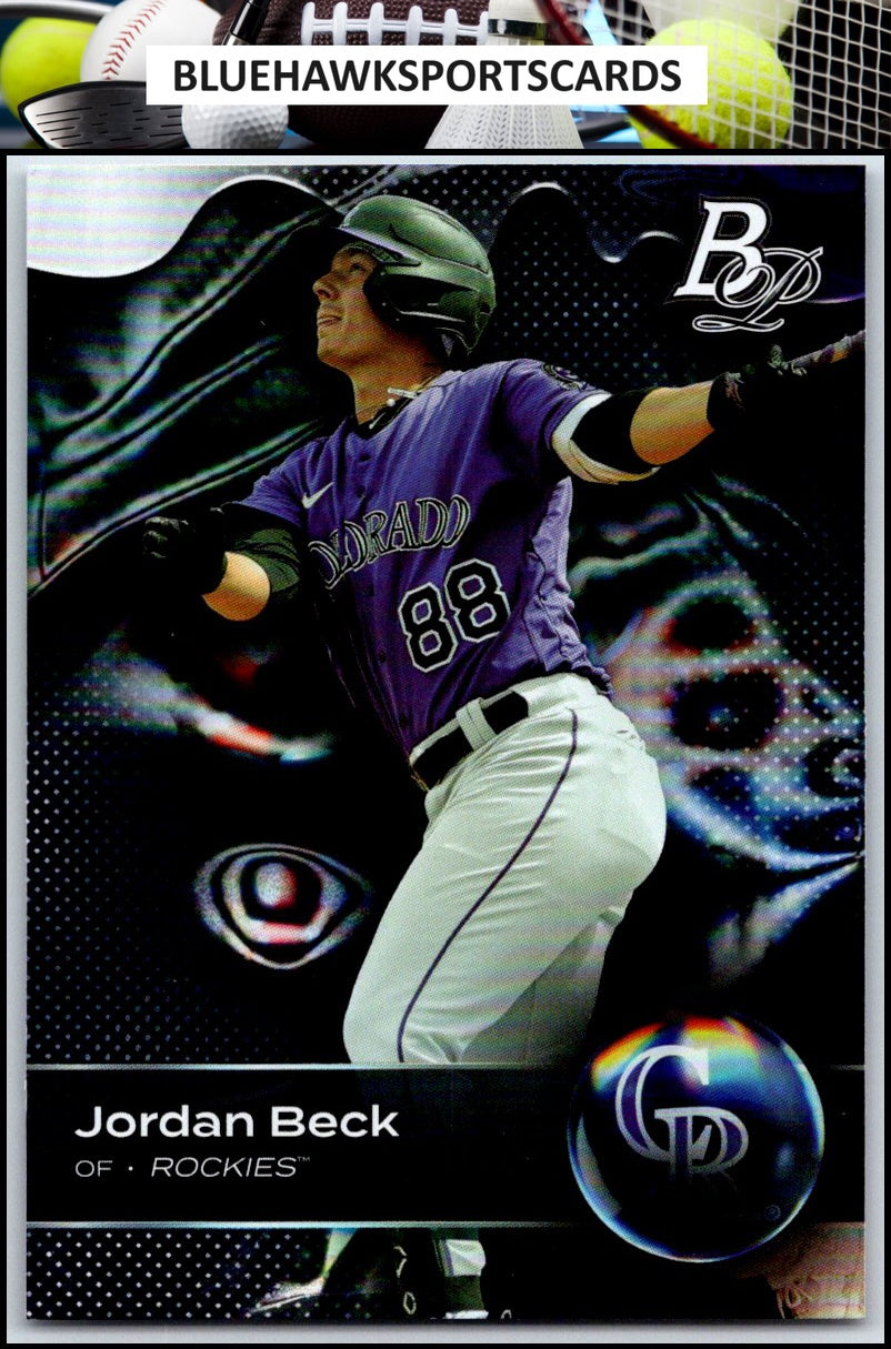 2023 Bowman Platinum #TOP-44 Jordan Beck Top Prospects