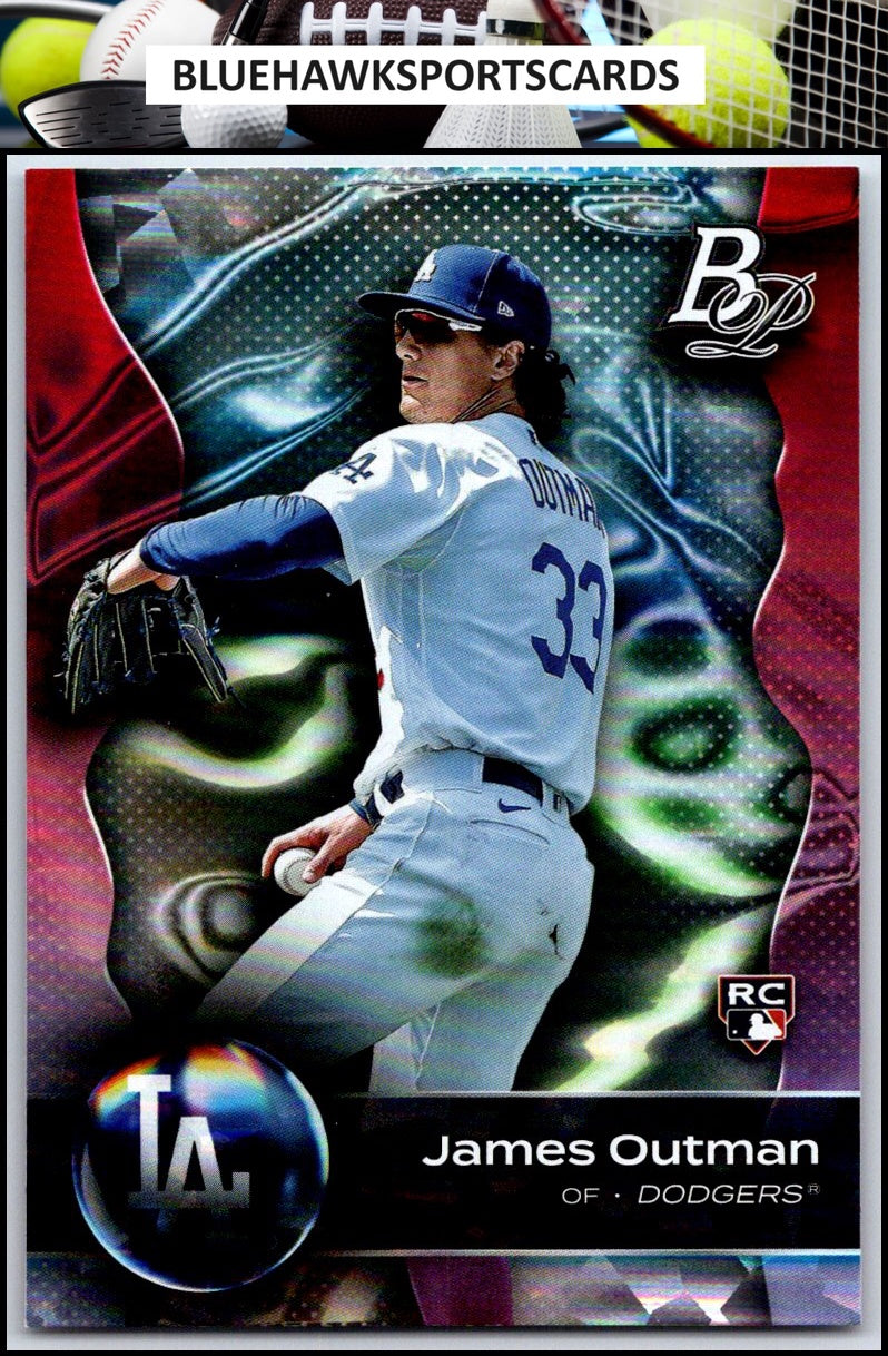 2023 Bowman Platinum #53 James Outman Ice Foil