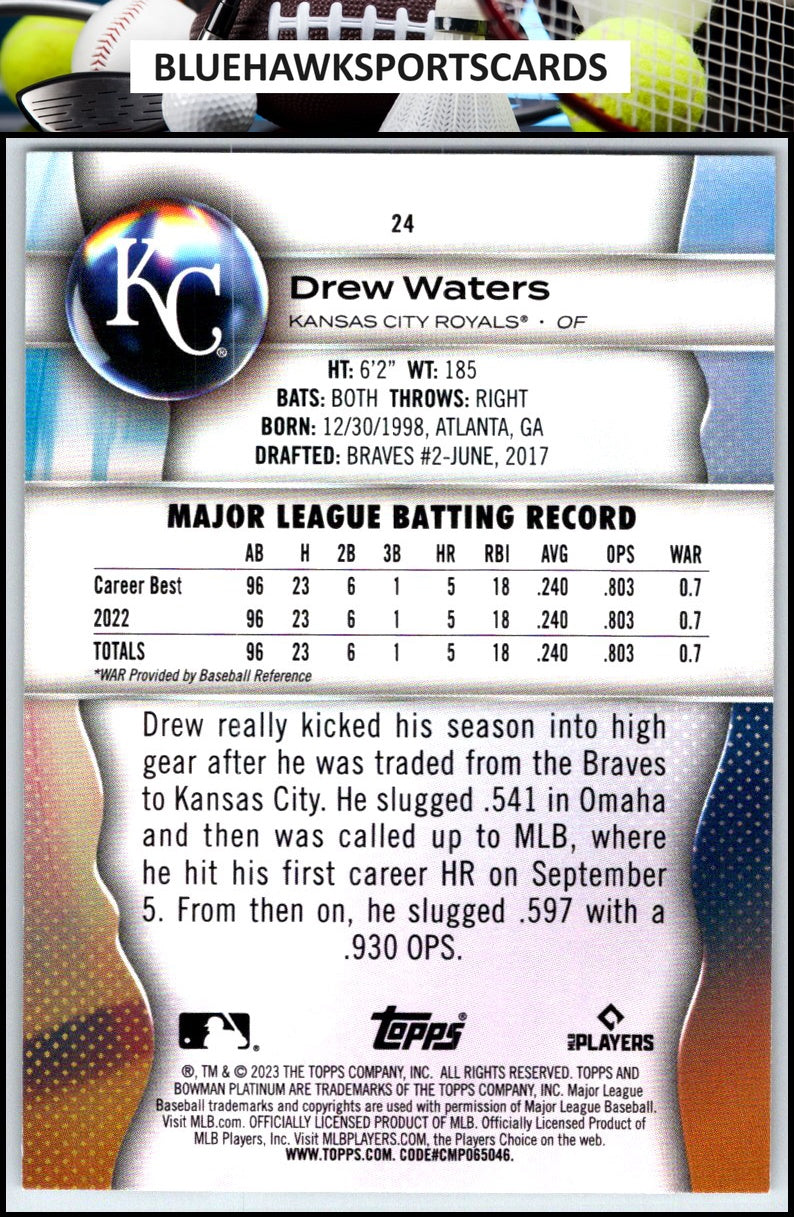 2023 Bowman Platinum #24 Drew Waters