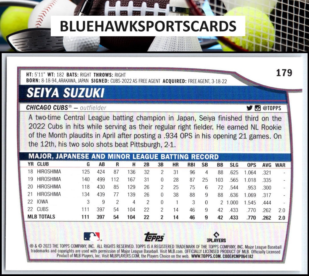 2023 Topps Big League #179 Seiya Suzuki