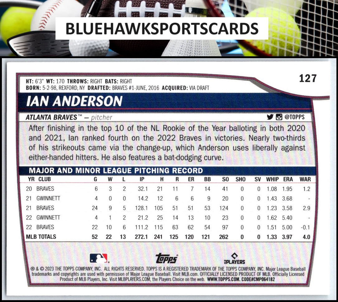 2023 Topps Big League #127 Ian Anderson