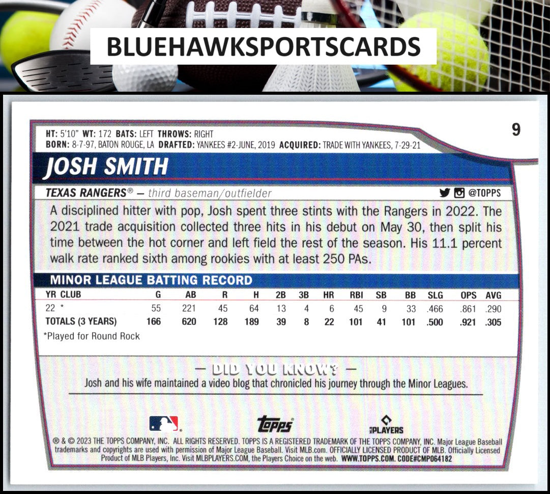 2023 Topps Big League #9 Josh Smith