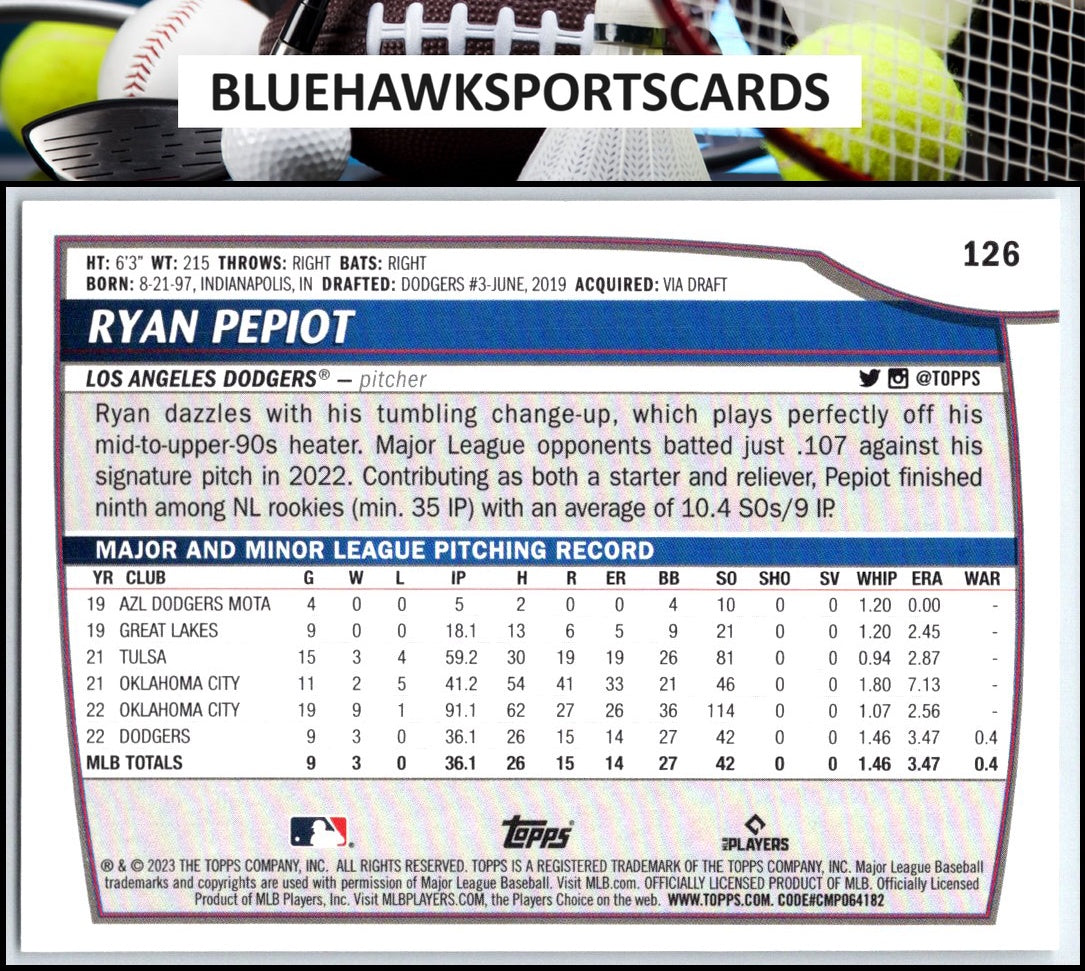 2023 Topps Big League #126 Ryan Pepiot