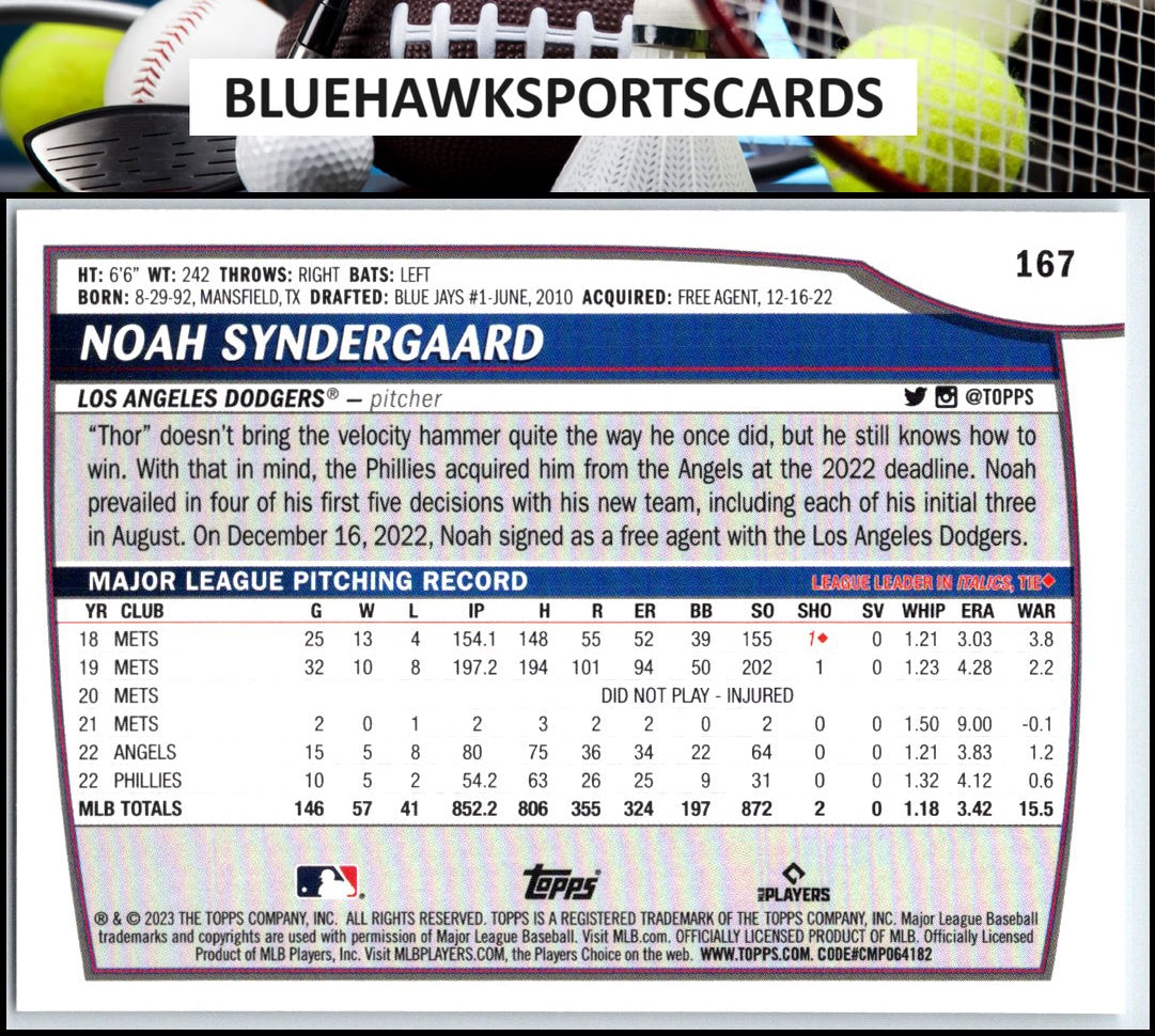 2023 Topps Big League #167 Noah Syndergaard
