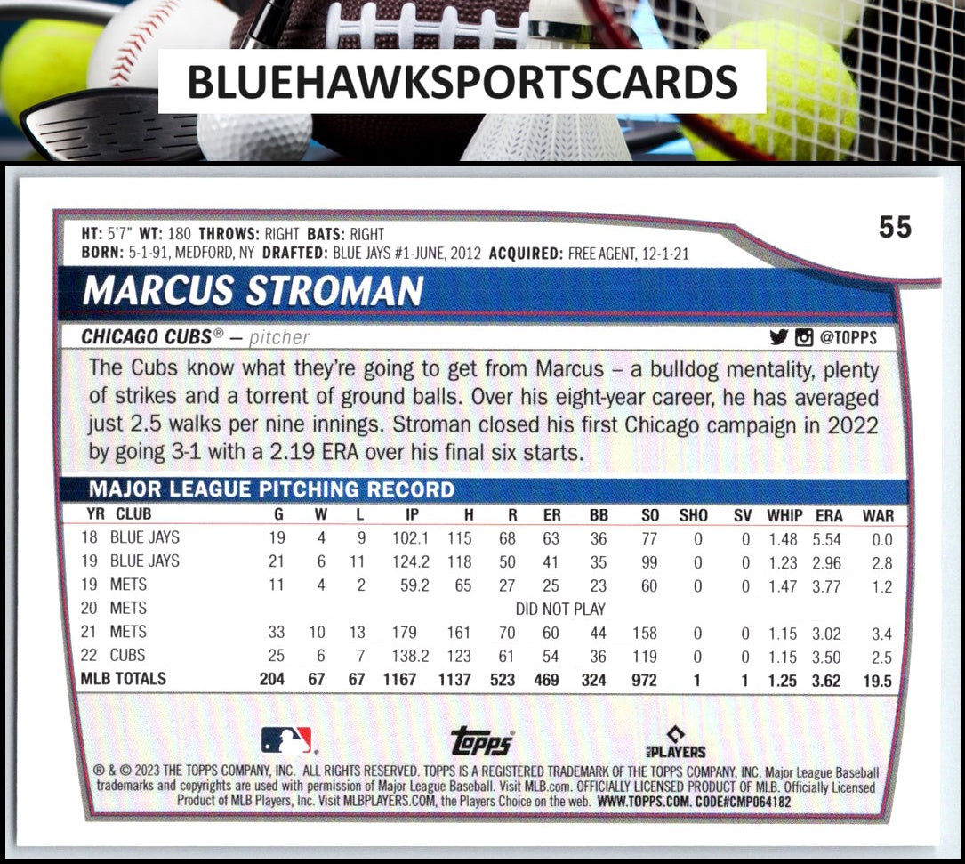 2023 Topps Big League #55 Marcus Stroman