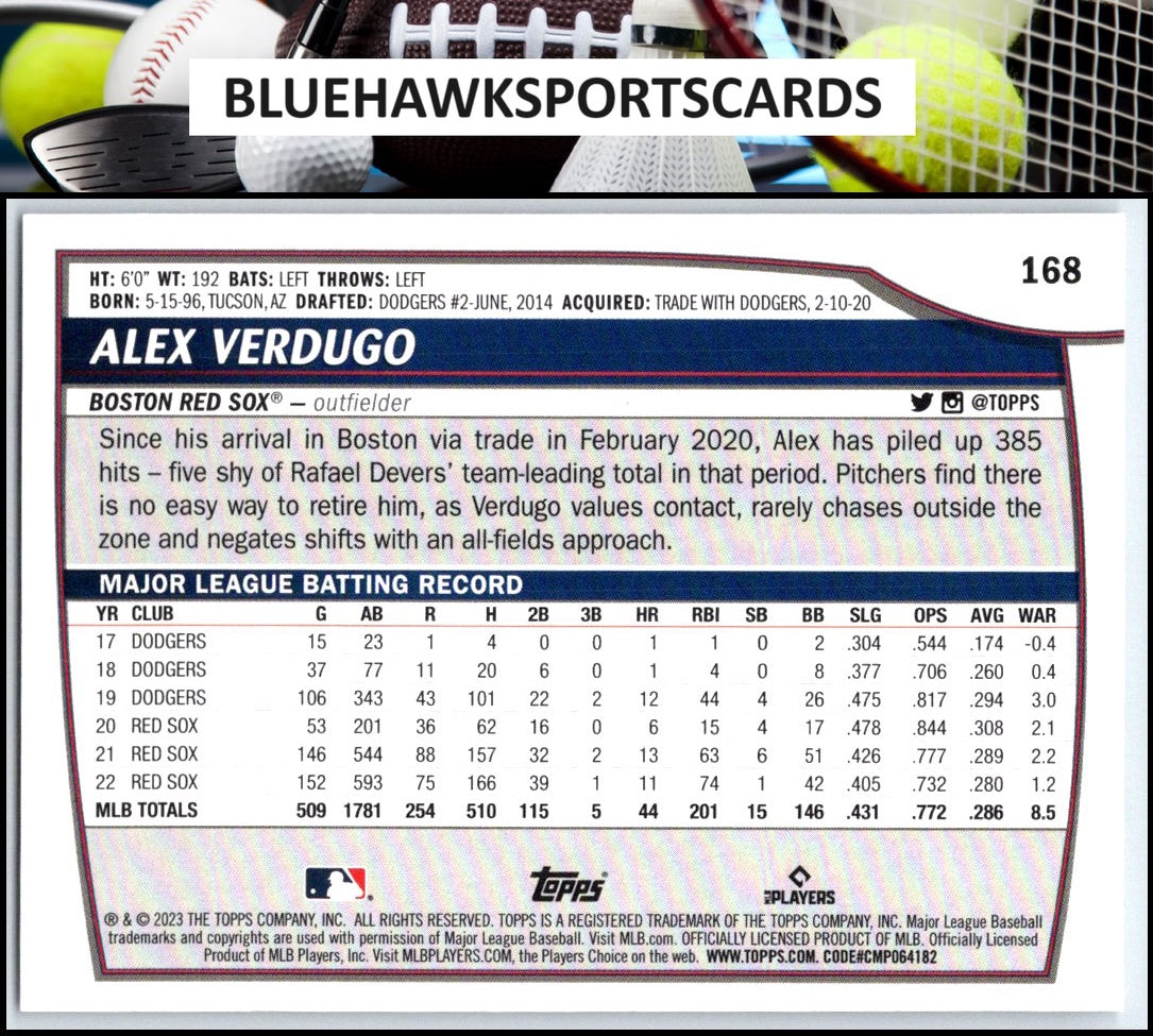 2023 Topps Big League #168 Alex Verdugo