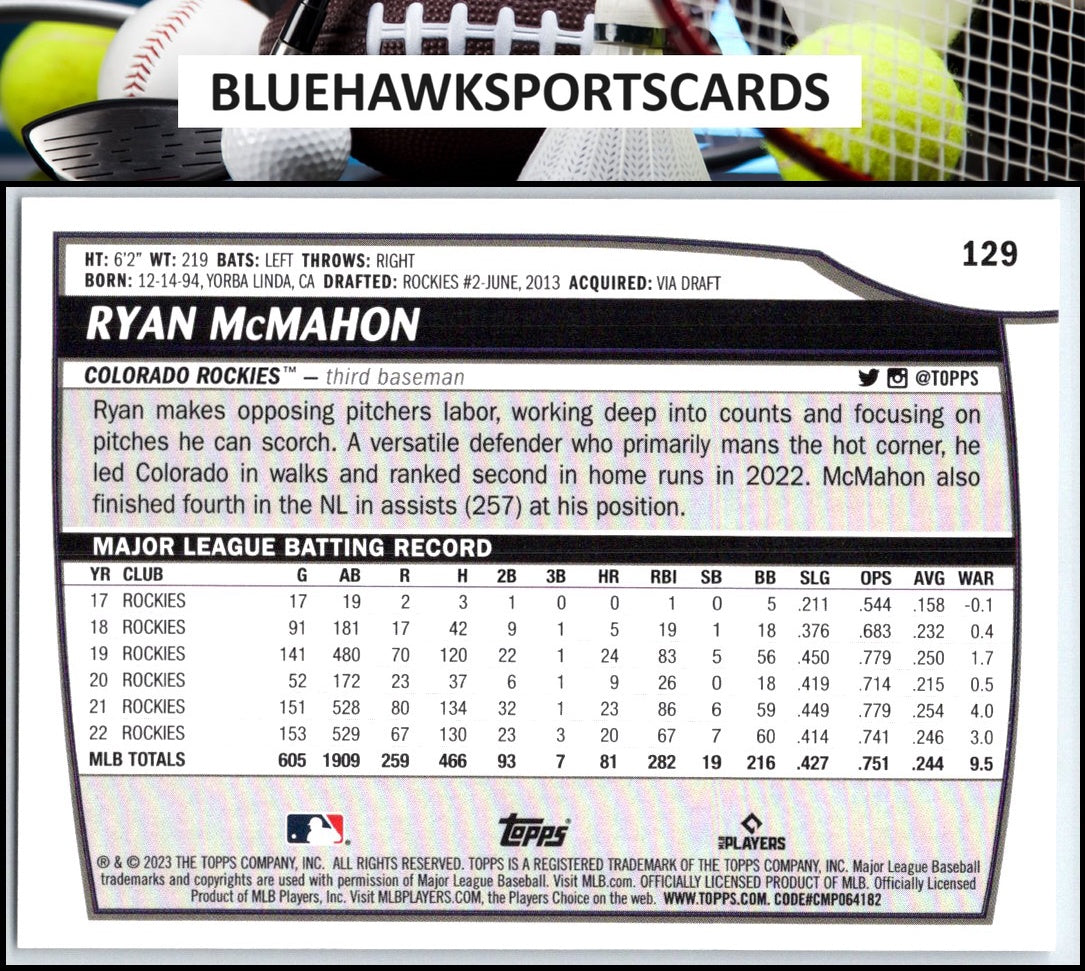 2023 Topps Big League #129 Ryan McMahon