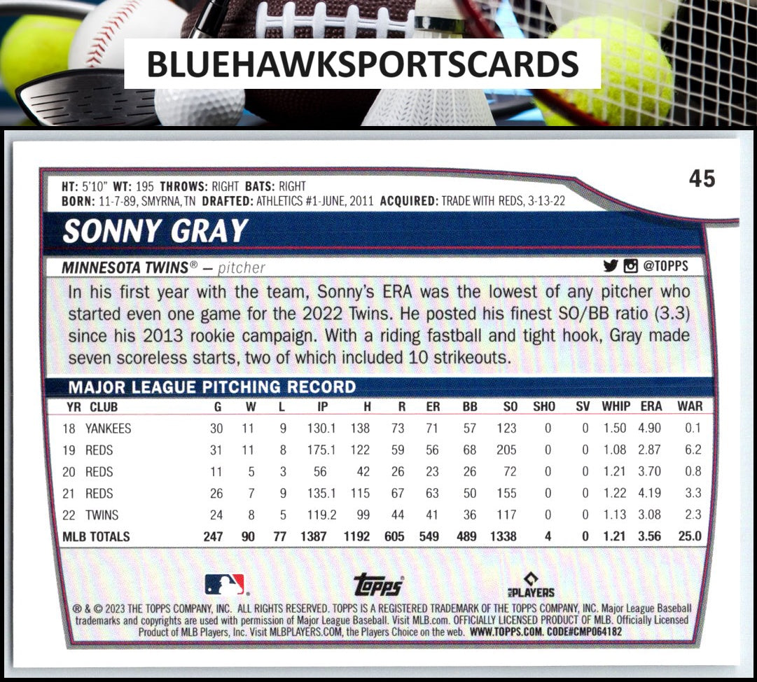 2023 Topps Big League #45 Sonny Gray