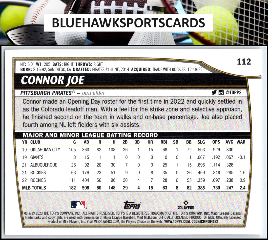 2023 Topps Big League #112 Connor Joe