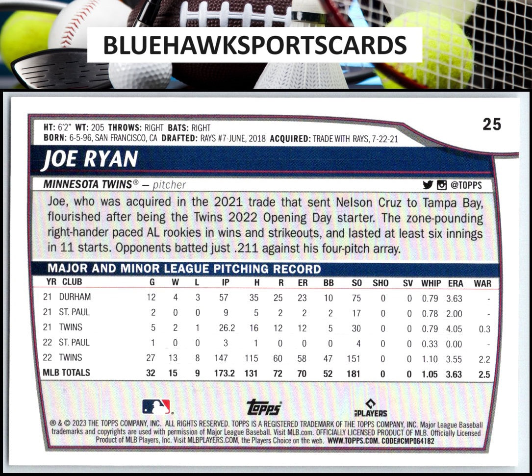 2023 Topps Big League #25 Joe Ryan