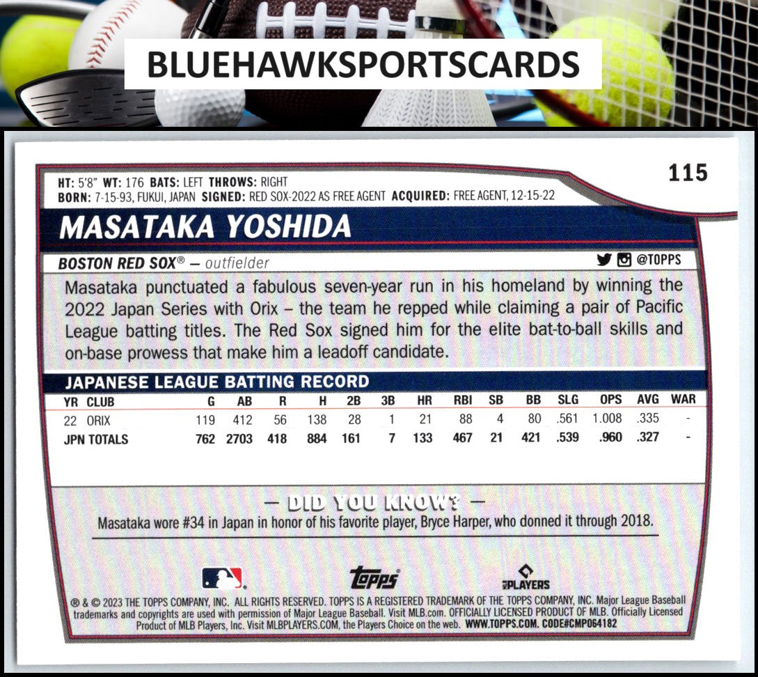 2023 Topps Big League #115 Masataka Yoshida