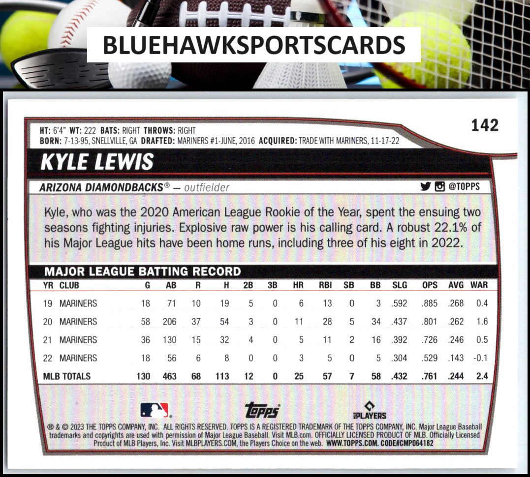 2023 Topps Big League #142 Kyle Lewis