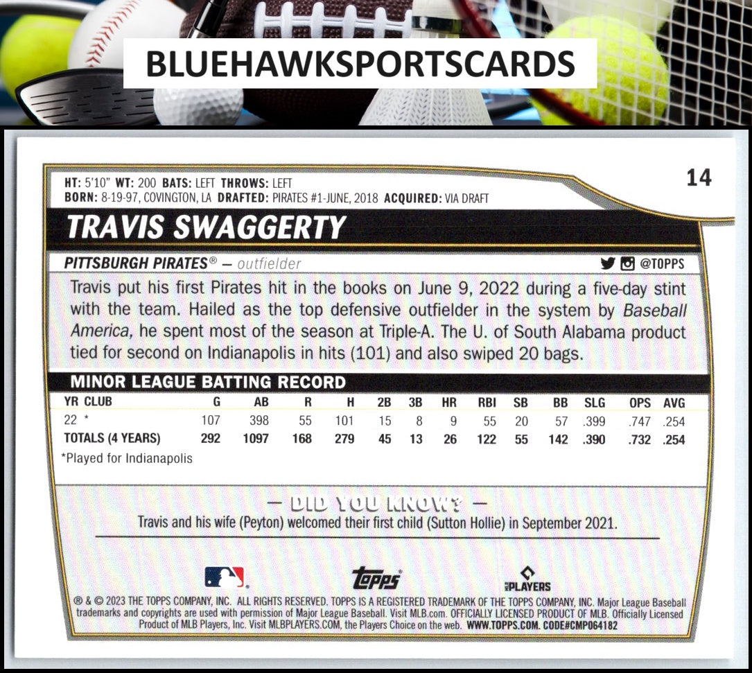 2023 Topps Big League #14 Travis Swaggerty