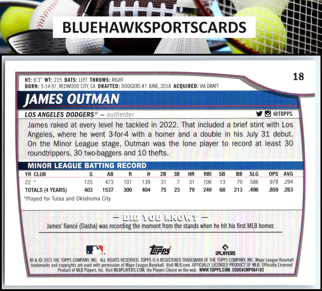 2023 Topps Big League #18 James Outman