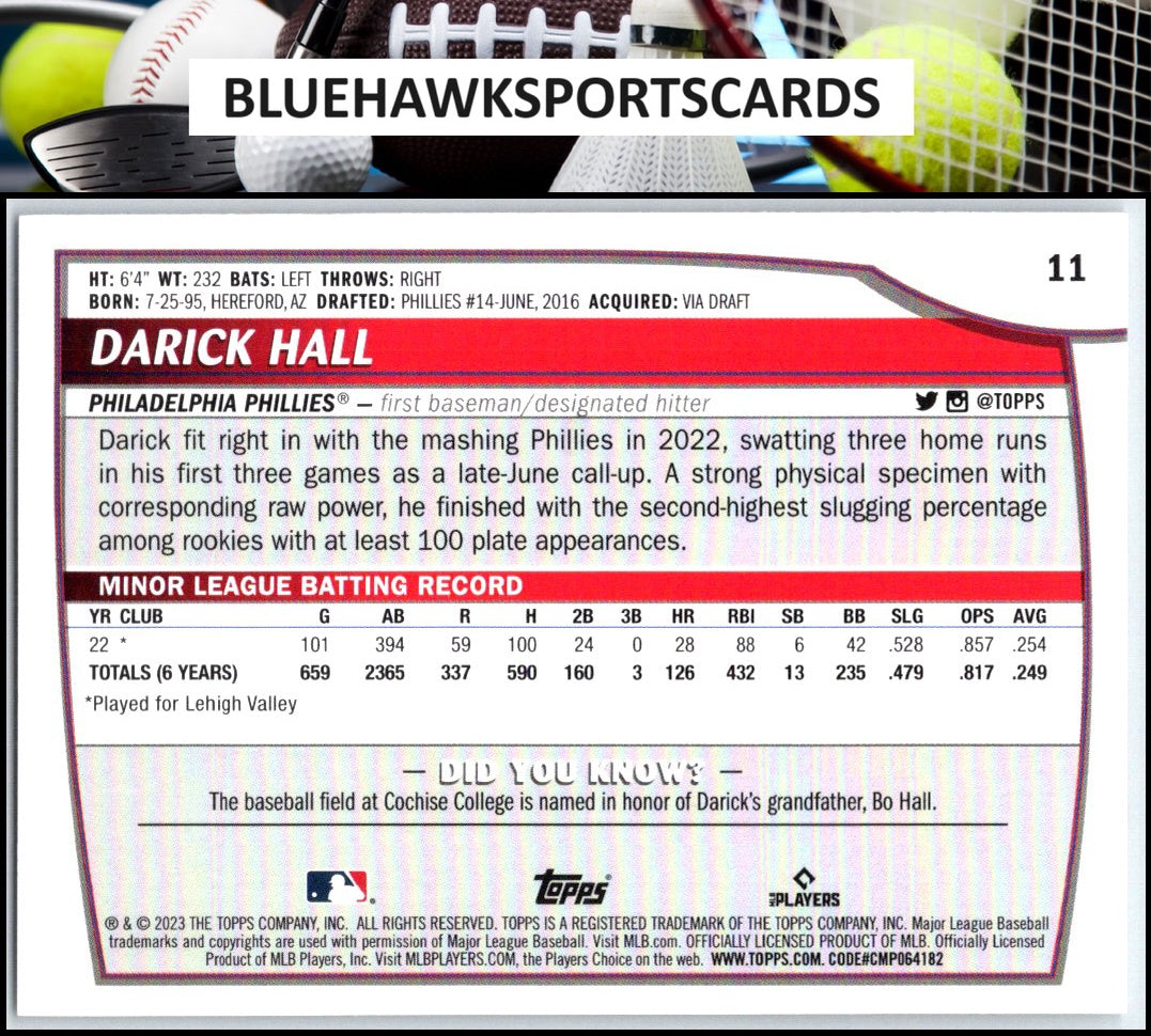 2023 Topps Big League #11 Darick Hall