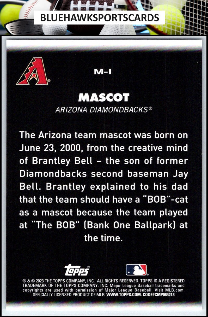 2023 Topps Big League #M-1 Baxter the Bobcat Mascots