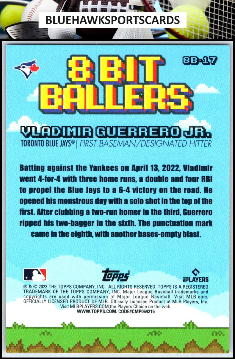 2023 Topps Big League #8B-17 Vladimir Guerrero Jr. 8 Bit Ballers