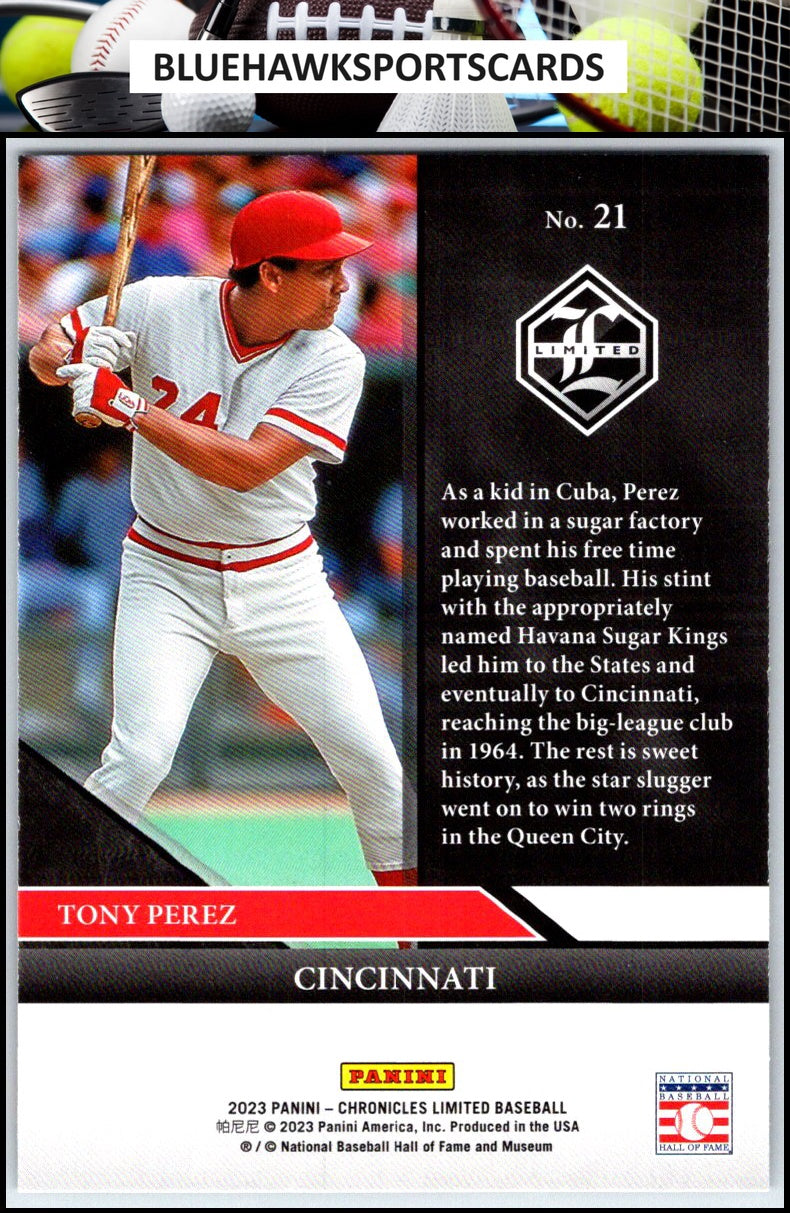 2023 Panini Chronicles #21 Tony Perez Limited