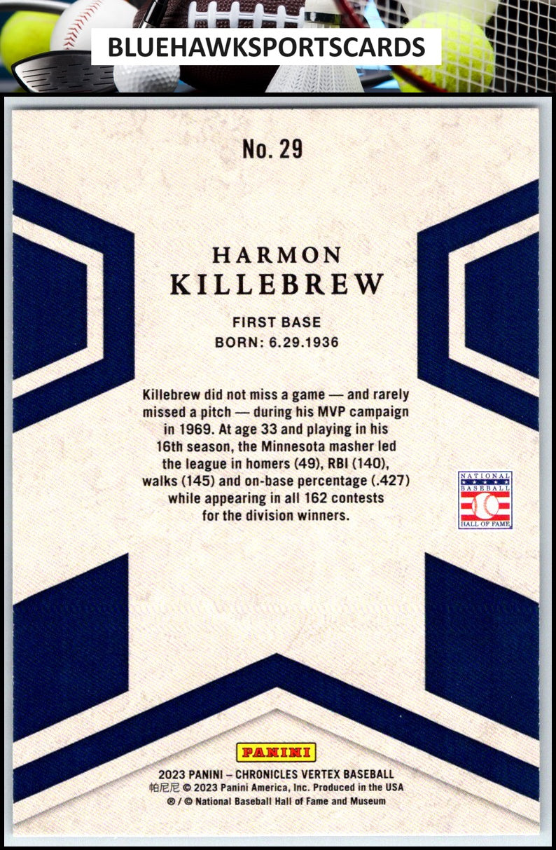 2023 Panini Chronicles #29 Harmon Killebrew Vertex