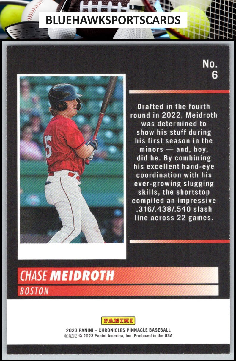 2023 Panini Chronicles #6 Chase Meidroth Pinnacle
