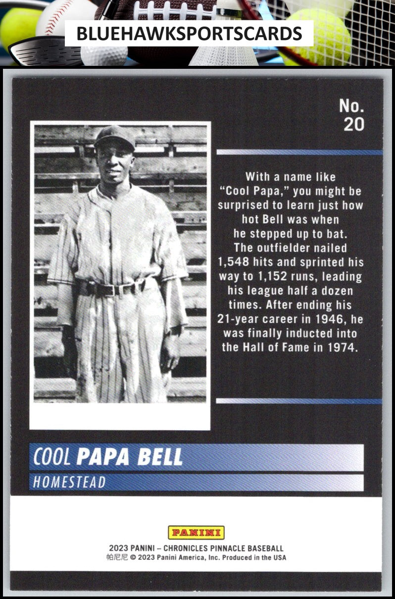 2023 Panini Chronicles #20 Cool Papa Bell Pinnacle