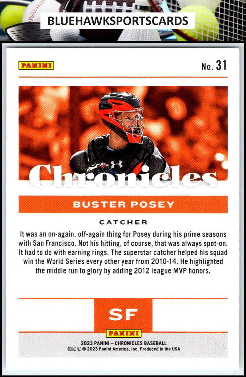 2023 Panini Chronicles #31 Buster Posey