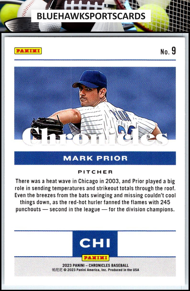 2023 Panini Chronicles #9 Mark Prior