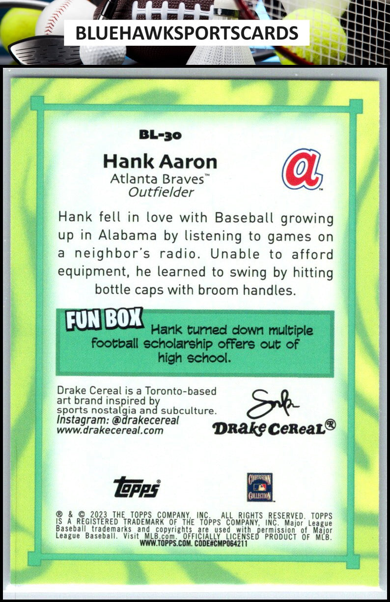 2023 Topps Big League #BL-30 Hank Aaron Big Leaguers