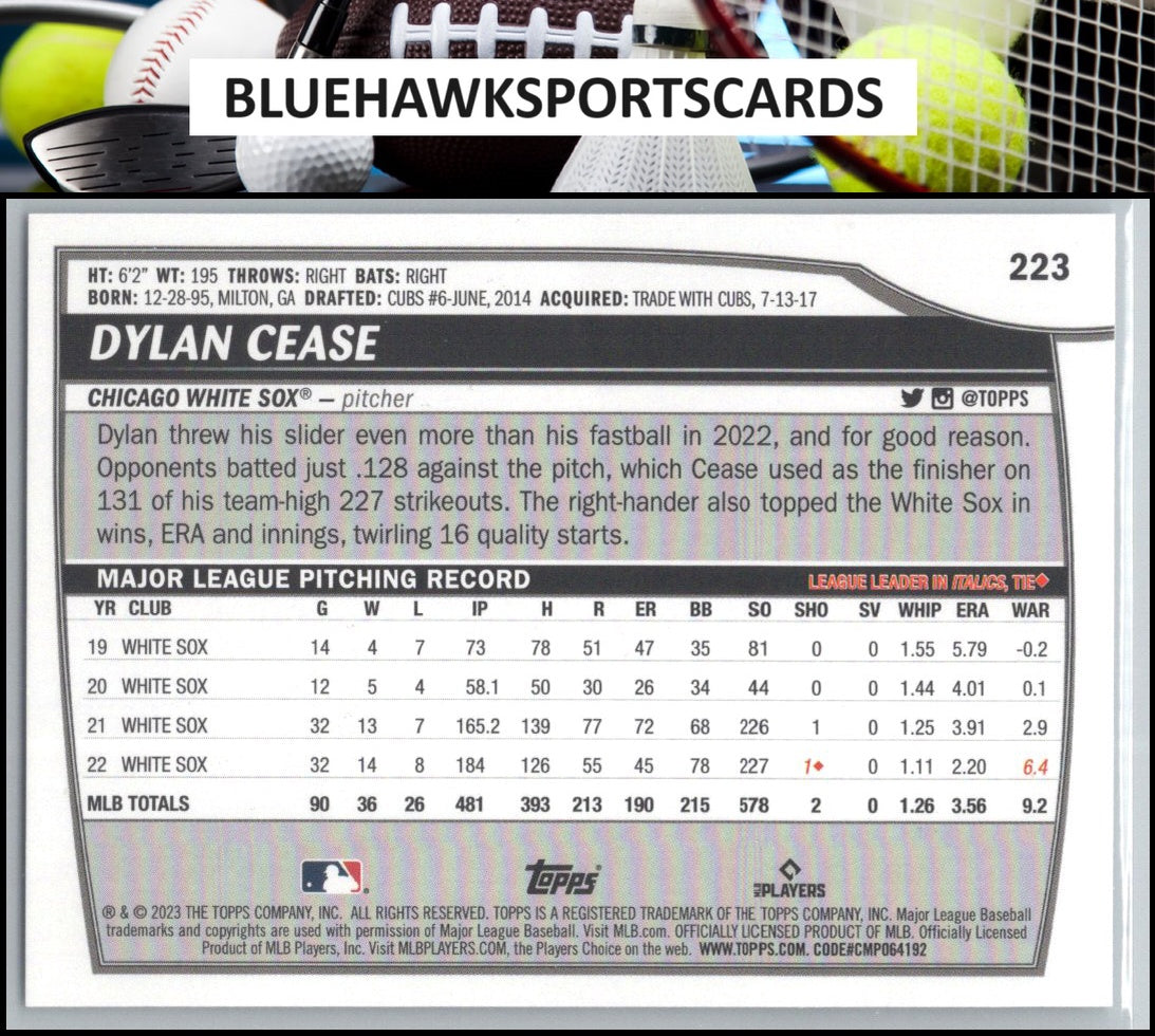 2023 Topps Big League #223 Dylan Cease