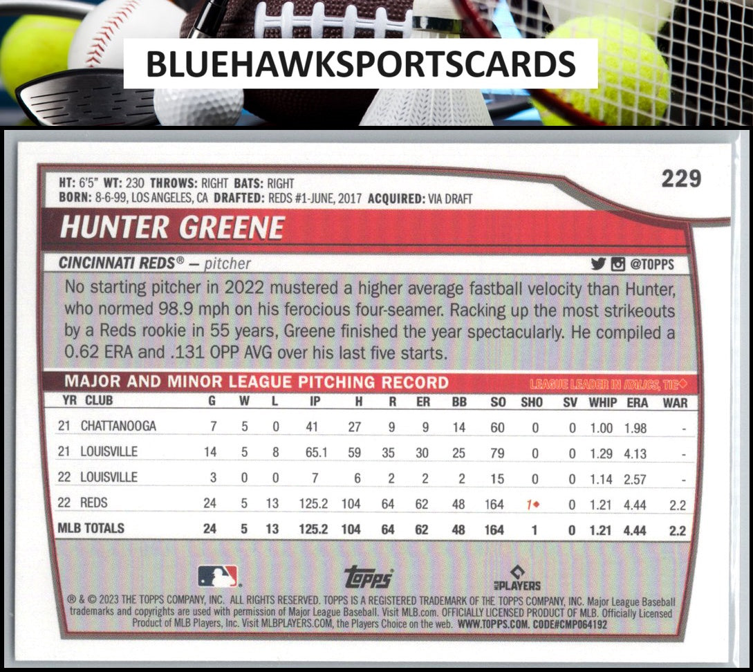 2023 Topps Big League #229 Hunter Greene