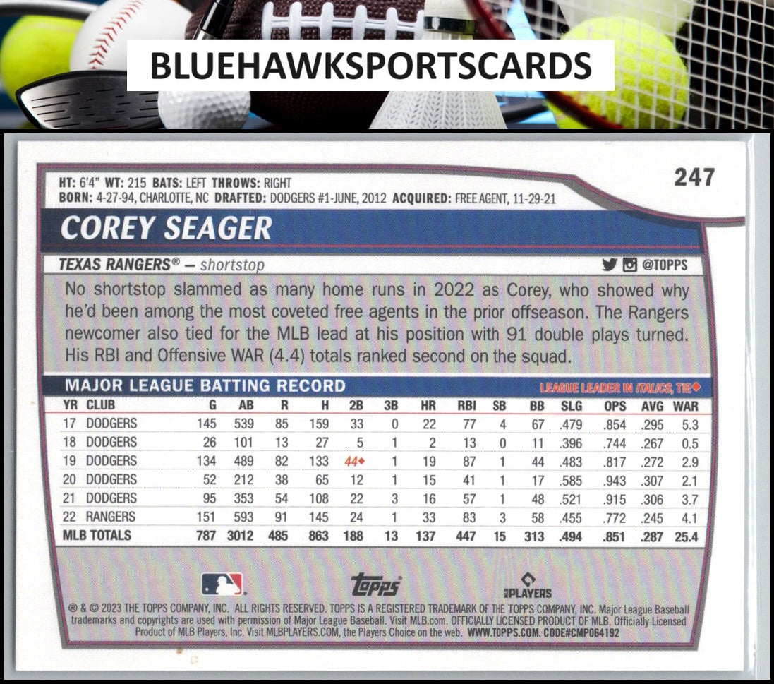 2023 Topps Big League #247 Corey Seager