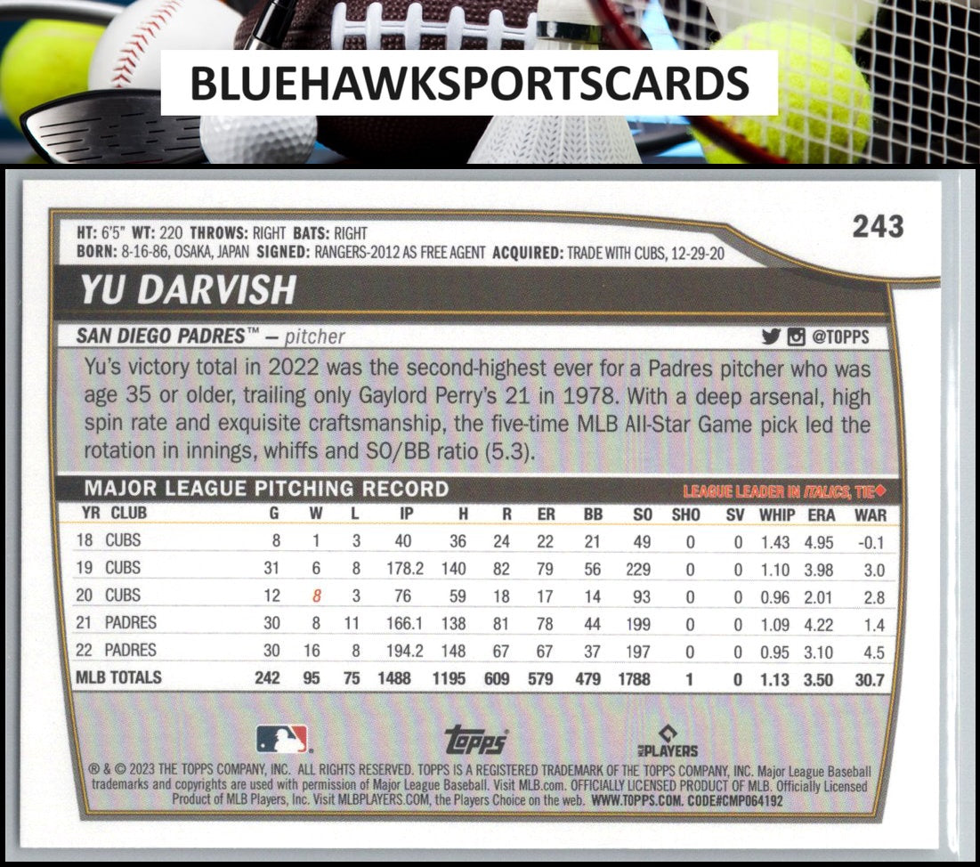 2023 Topps Big League #243 Yu Darvish