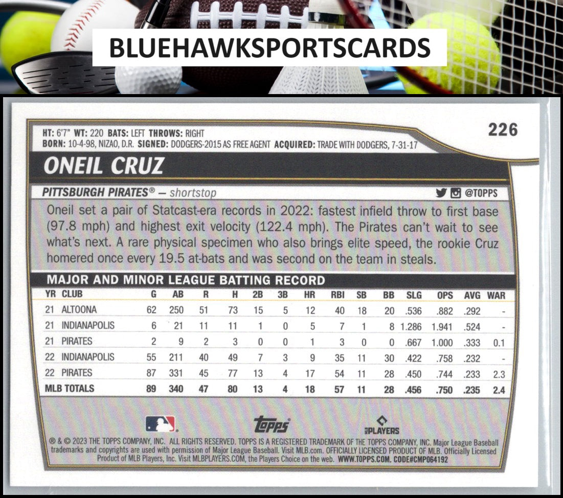 2023 Topps Big League #226 Oneil Cruz