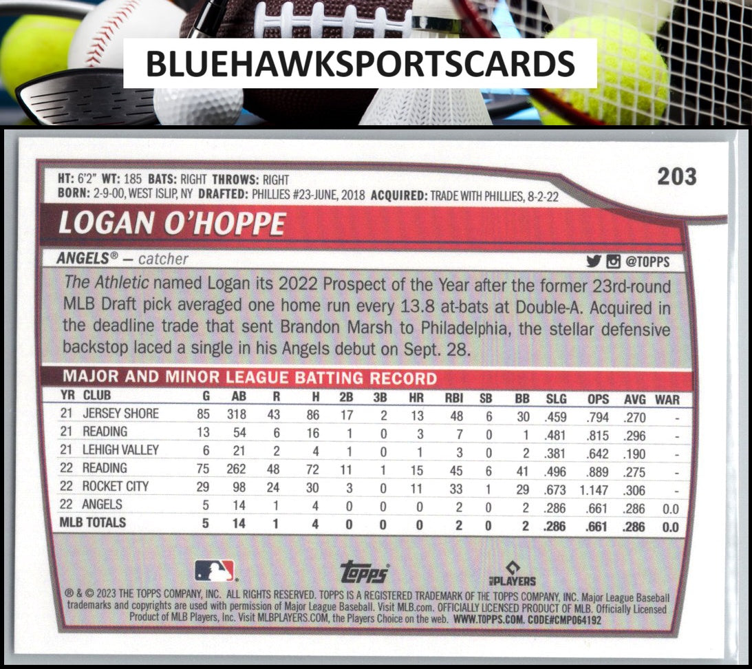 2023 Topps Big League #203 Logan O'Hoppe