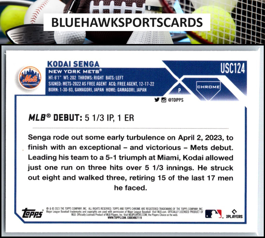 2023 Topps Chrome Update #USC124 Kodai Senga Prism