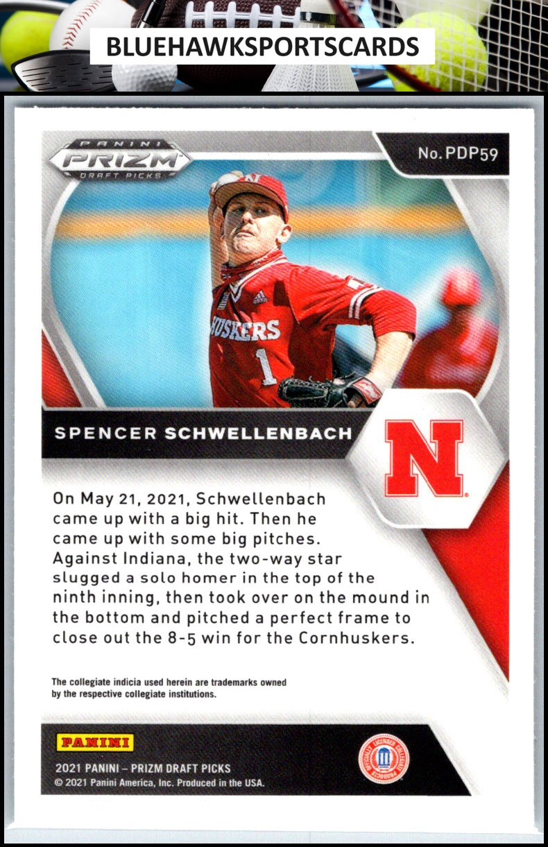 2021 Panini Prizm Draft Picks #PDP59 Spencer Schwellenbach
