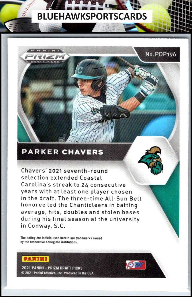 2021 Panini Prizm Draft Picks #PDP196 Parker Chavers
