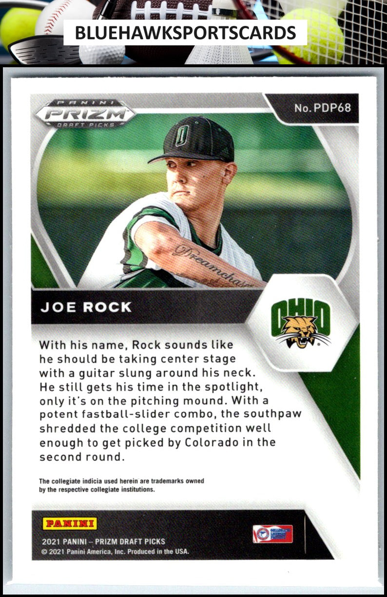 2021 Panini Prizm Draft Picks #PDP68 Joe Rock