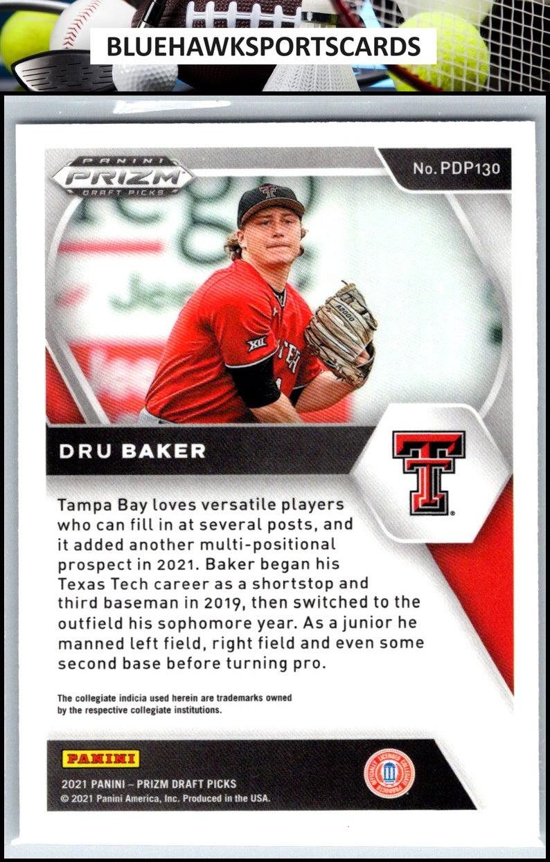 2021 Panini Prizm Draft Picks #PDP130 Dru Baker