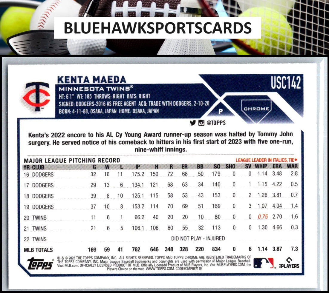 2023 Topps Chrome Update #USC142 Kenta Maeda