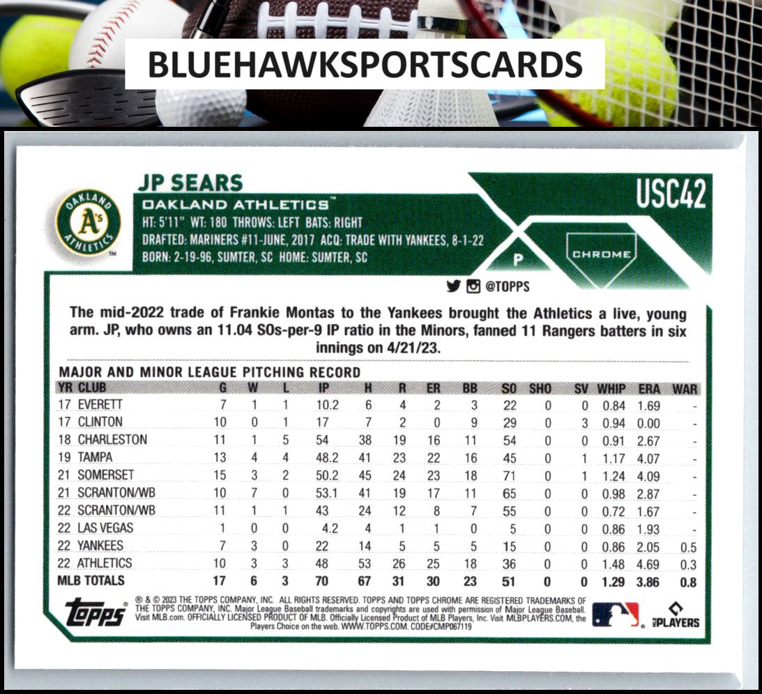 2023 Topps Chrome Update #USC42 JP Sears