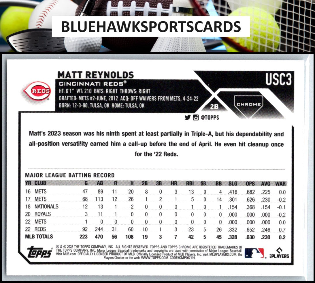 2023 Topps Chrome Update #USC3 Matt Reynolds