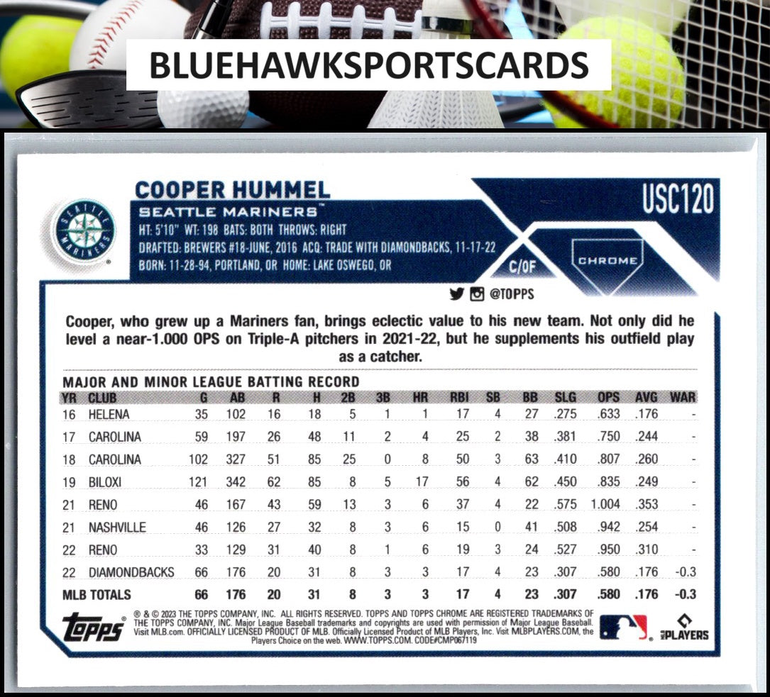 2023 Topps Chrome Update #USC120 Cooper Hummel