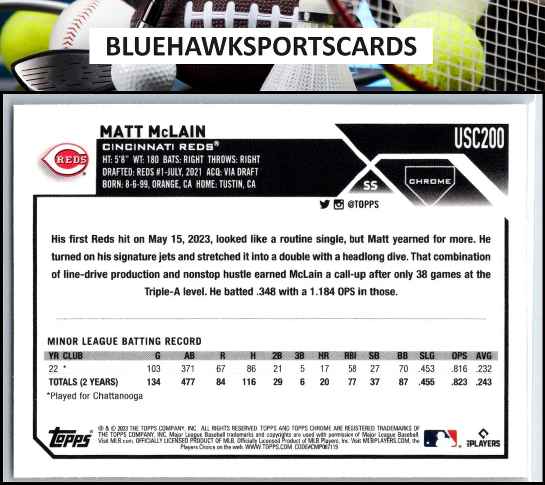 2023 Topps Chrome Update #USC200 Matt McLain