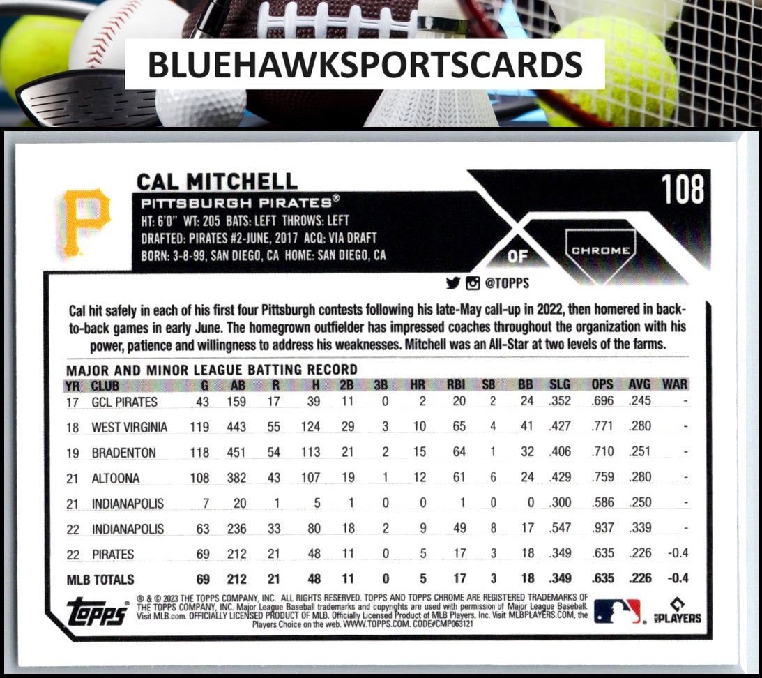 2023 Topps Chrome #108 Cal Mitchell