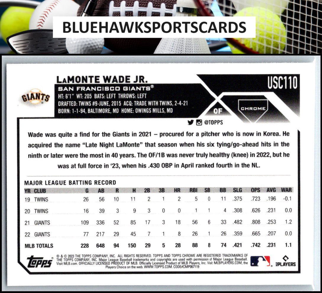 2023 Topps Chrome Update #USC110 LaMonte Wade Jr.