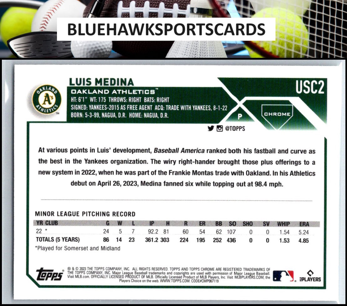 2023 Topps Chrome Update #USC2 Luis Medina