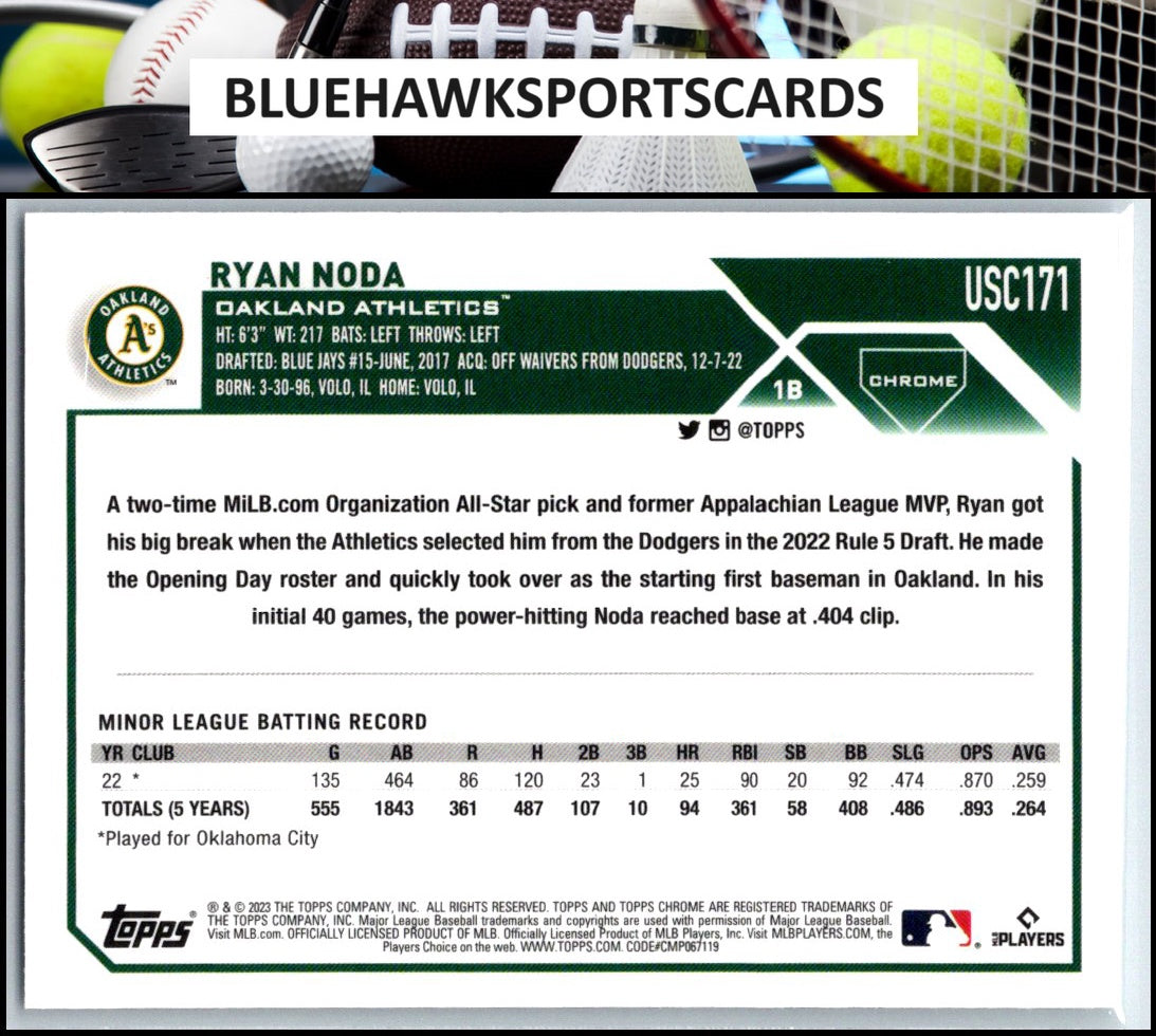 2023 Topps Chrome Update #USC171 Ryan Noda